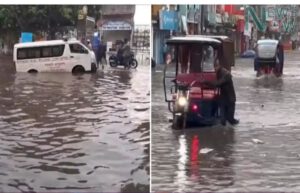 এক ঘণ্টার বৃষ্টিতে ডুবল কুমিল্লা, জনজীবন স্থবির